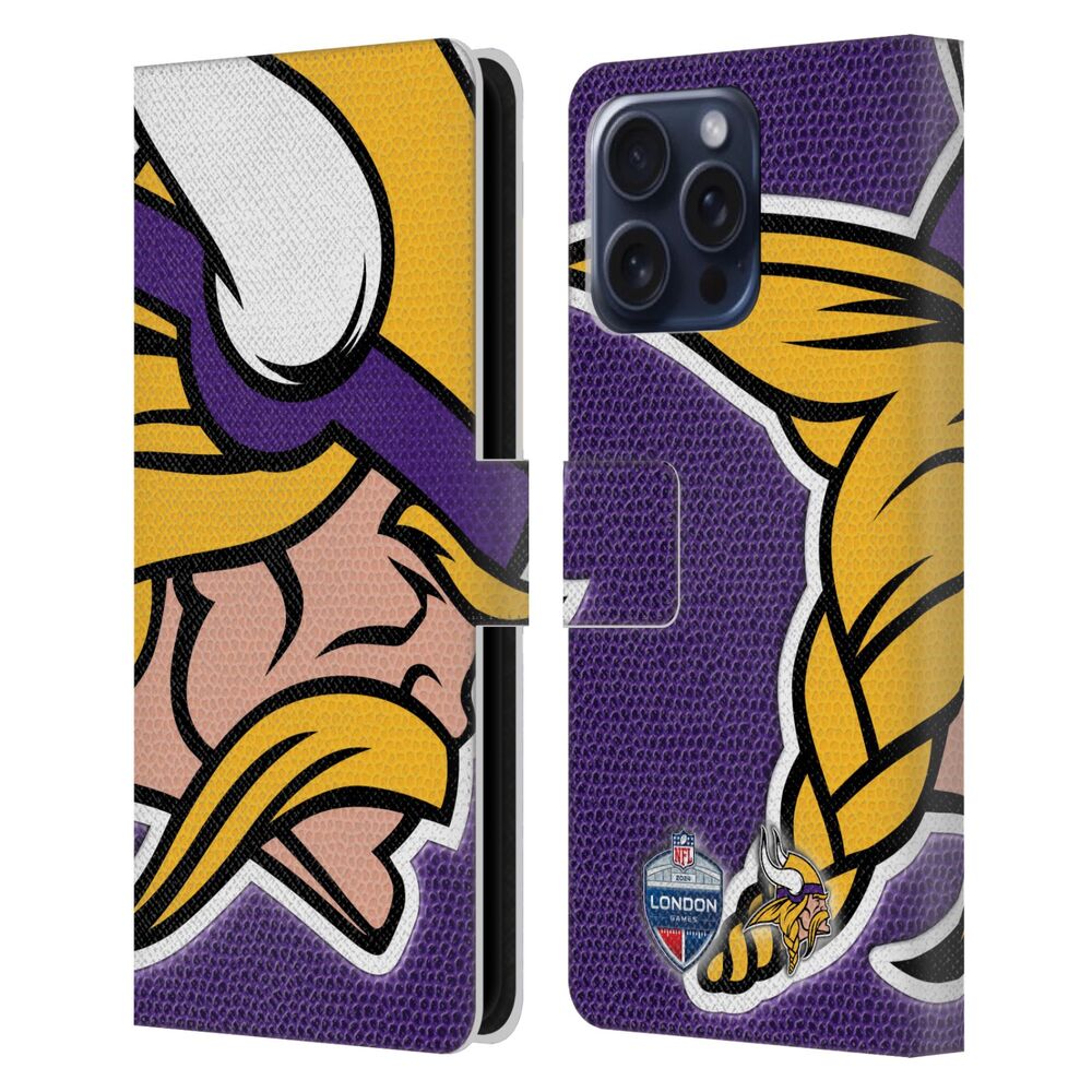 NFL ナショナルフットボールリーグ - 2024 International Games / London Vikings レザー手帳型 / Apple iPhoneケース - PGS